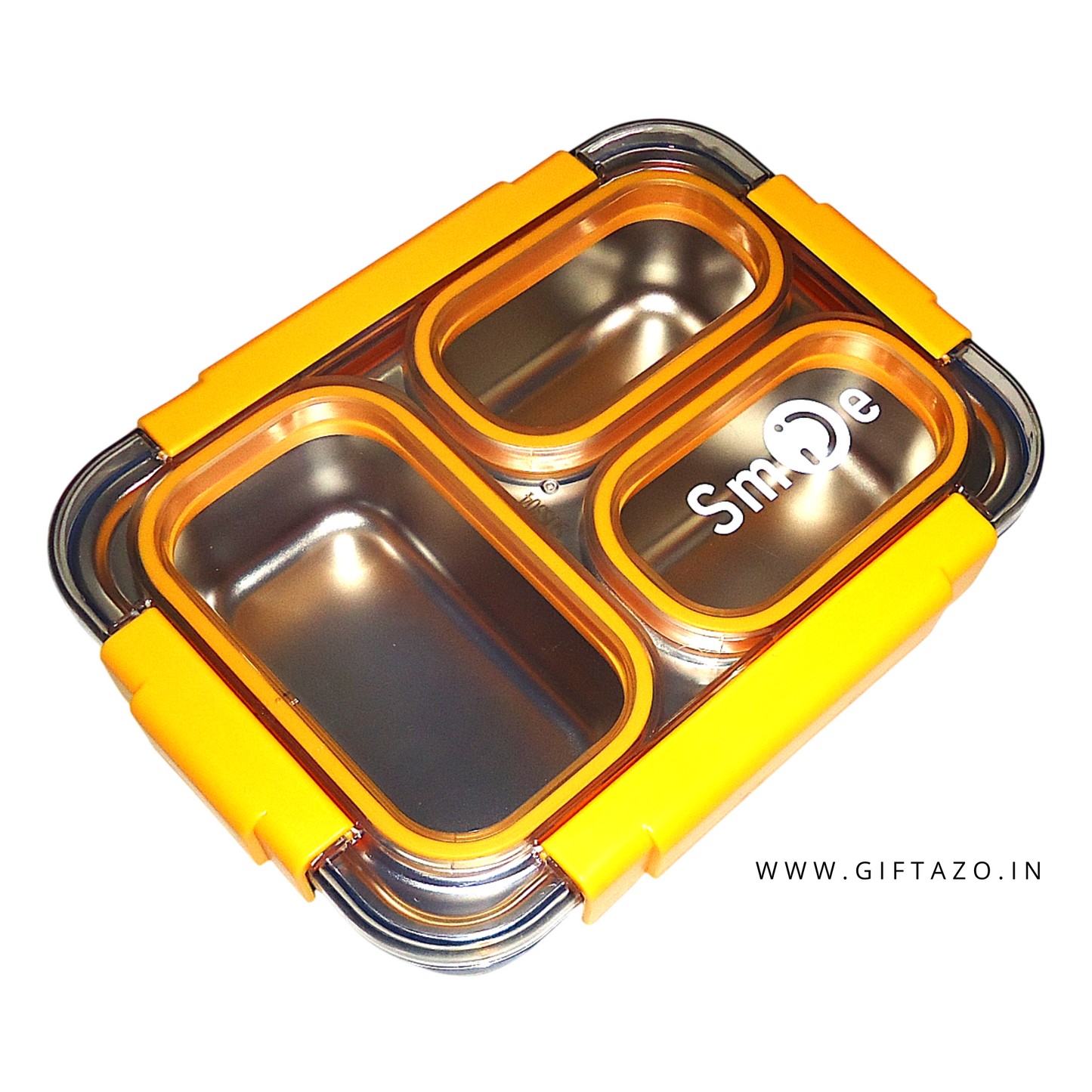 Bento 3 Grid Stainless Steel Lunch Box