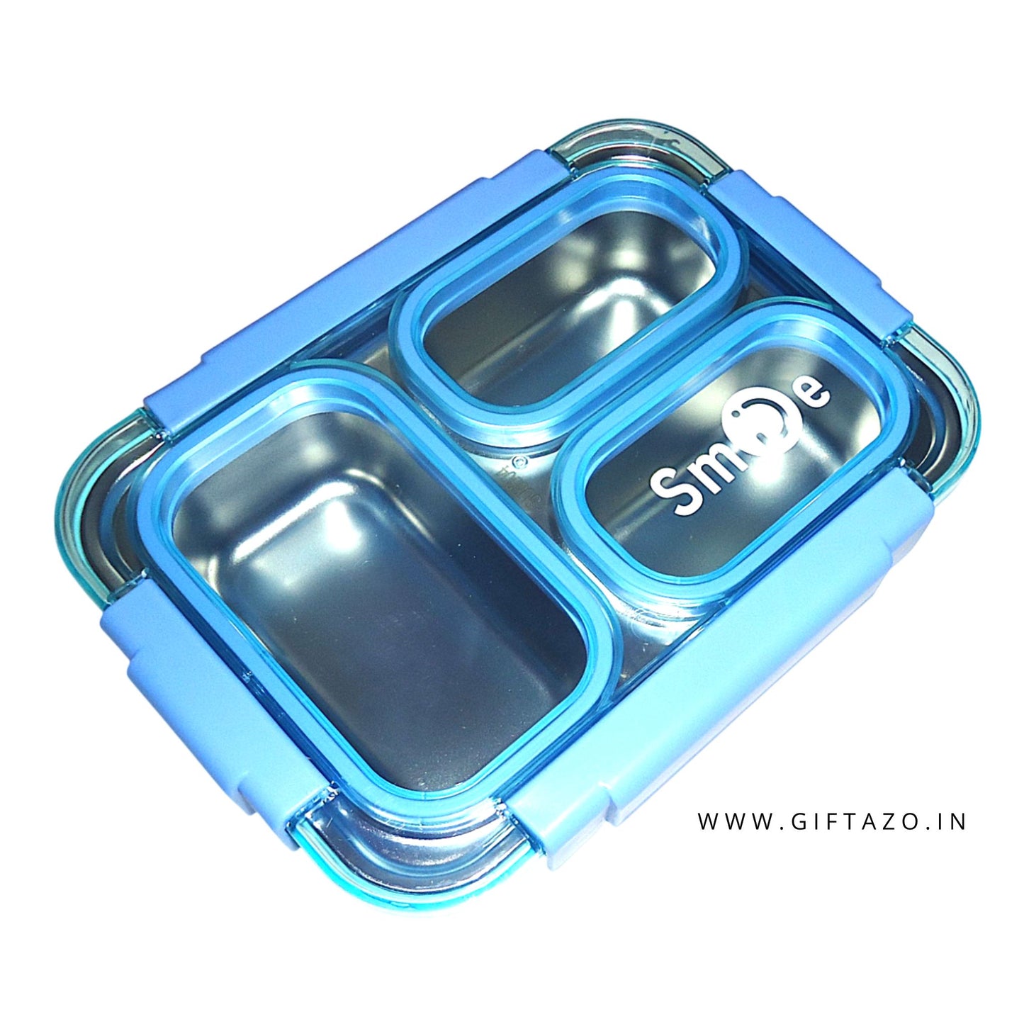 Bento 3 Grid Stainless Steel Lunch Box
